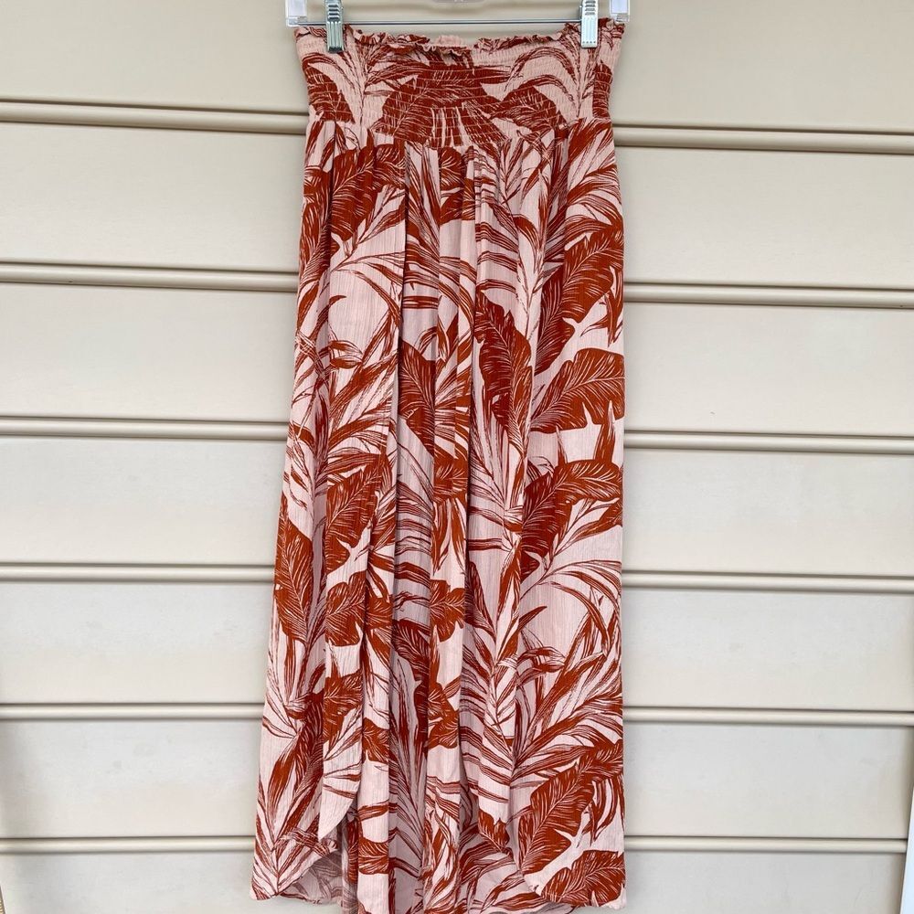 Bila Palazzo Combo Floral Bohemian Flowy Skirt Pant Medium